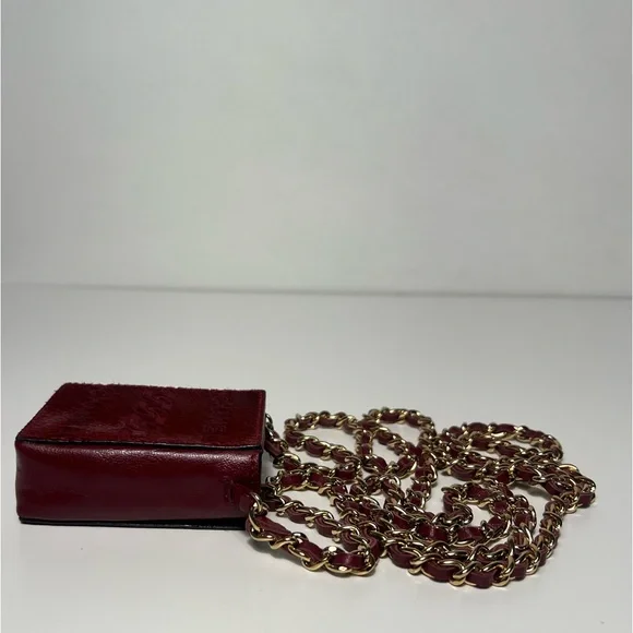 Chanel CC Logo Pony Hair Crossbody Cigarette Holder Case Bag Purse - Picture 7 of 13